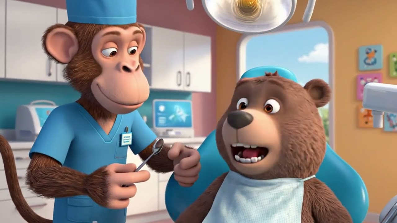 “The Little Brown Bear with Toothache”