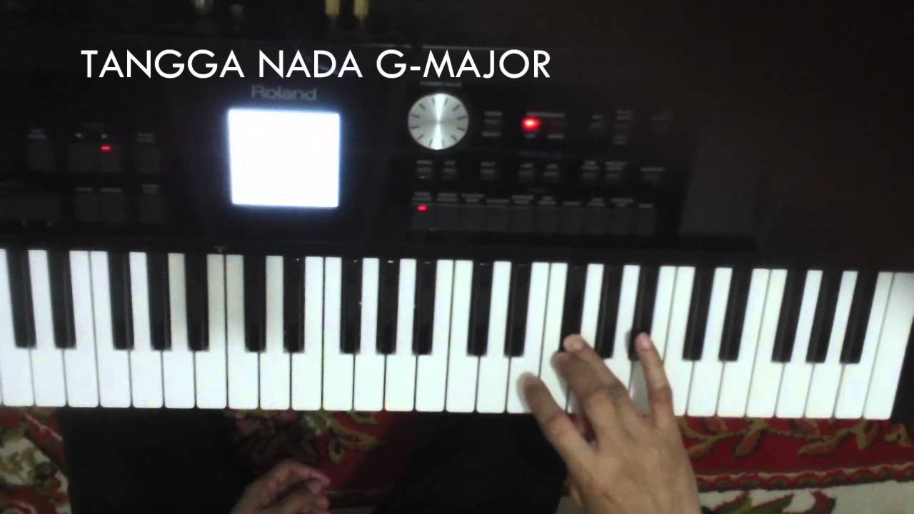 Tutorial Belajar Main Piano Tangga Nada Major step 1 by 