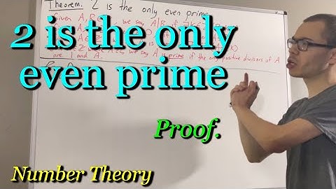 Prove that 2 is the only even prime (ILIEKMATHPHYSICS)