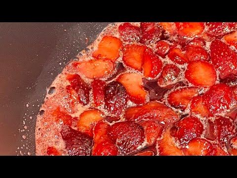 Easy 3-ingredient strawberry jam recipe | How to make strawberry jam from frozen strawberries