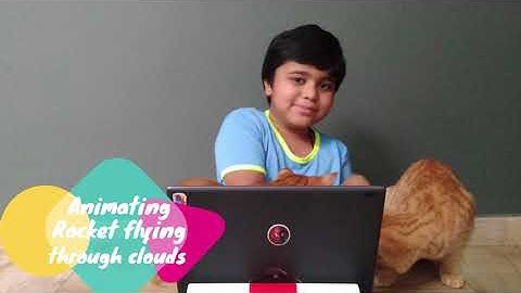 2 minute Scratch Jr Recipe: How to make a rocket flying through the clouds