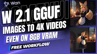 Turn Images into 4K Videos with Wan 2.1 GGUF Quantized Models in ComfyUI (Even on 6GB VRAM)