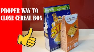 Proper way to close cereal box or biscuit thanks for watching! please
subscribe, like, comment, share and click the bell button new video
notificatio...