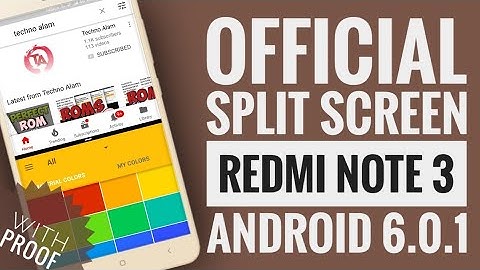 Official Miui split screen on android Marshmallow redmi note 3