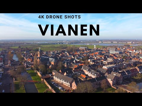 Vianen Lek, Binnenstad & Sluiseiland - Netherlands - Drone DJI Mini 2