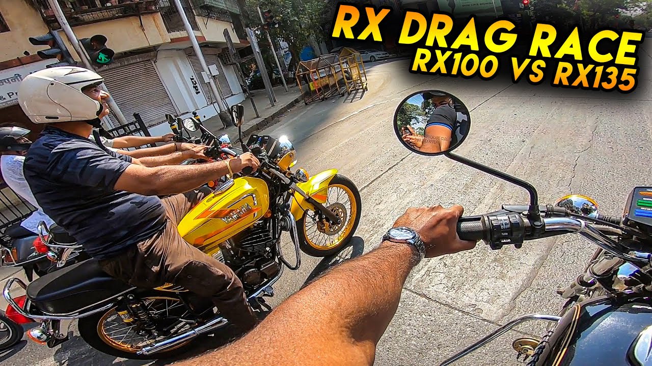 STOCK RX100 vs TUNED RX135 DRAG RACE IN MUMBAI 🔥