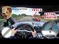 2016 PORSCHE CAYENNE DIESEL S 385HP TOPSPEED ON GERMAN AUTOBAHN WITH 850 NM❗️AT RUSH HOUR 🏎