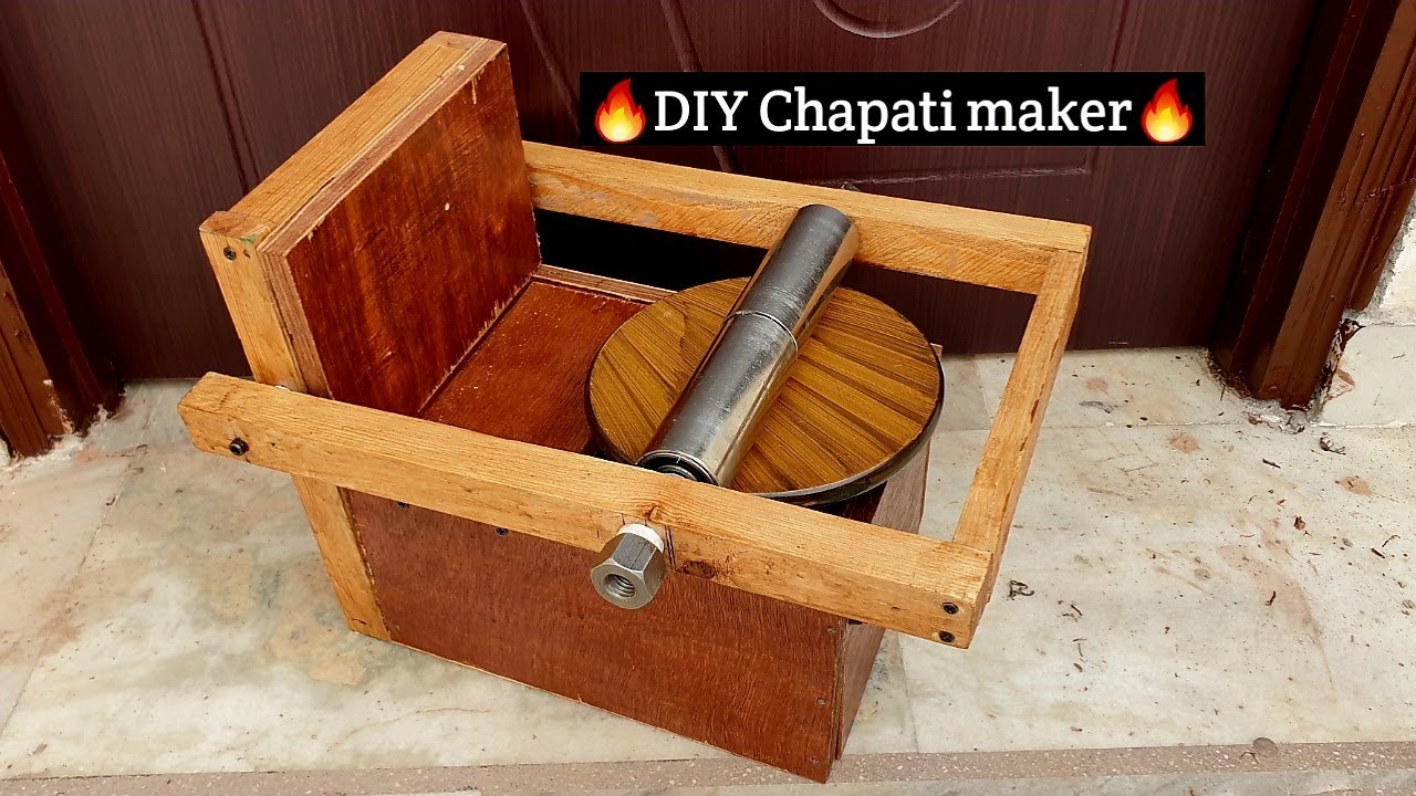 Home Made Roti Maker How to Make Electric Roti Maker Hand-made Chapati maker #rotimaker #diy ...