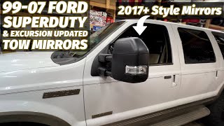 9907 Ford Superduty & Excursion Updated Tow Mirrors 2017+ Style