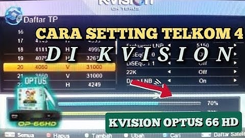 CARA SETTING K VISION TELKOM 4 | PENGATURAN SATELIT TELKOM 4 DI RECEIVER K-VISION