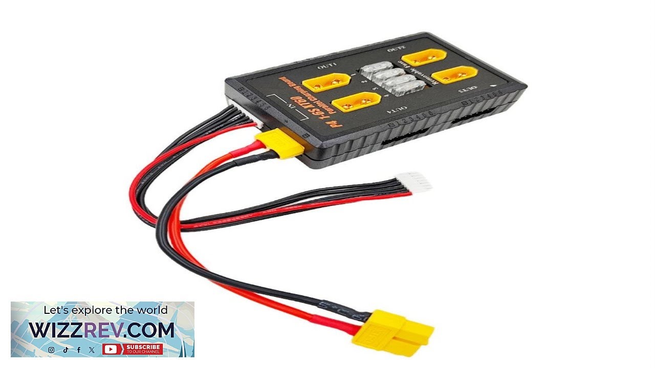 P4 1 6S XT60 Plug Parallel Charging Board Support 20A Input and 4