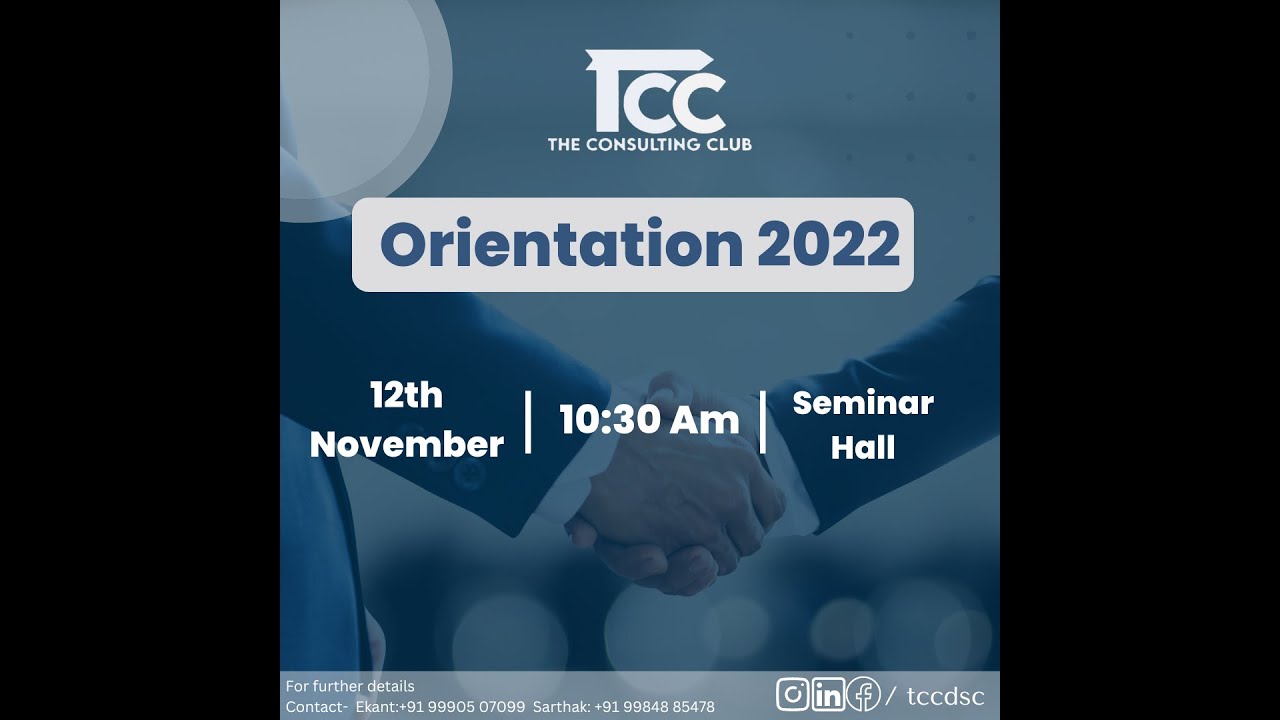 TCC Orientation 2022 YouTube