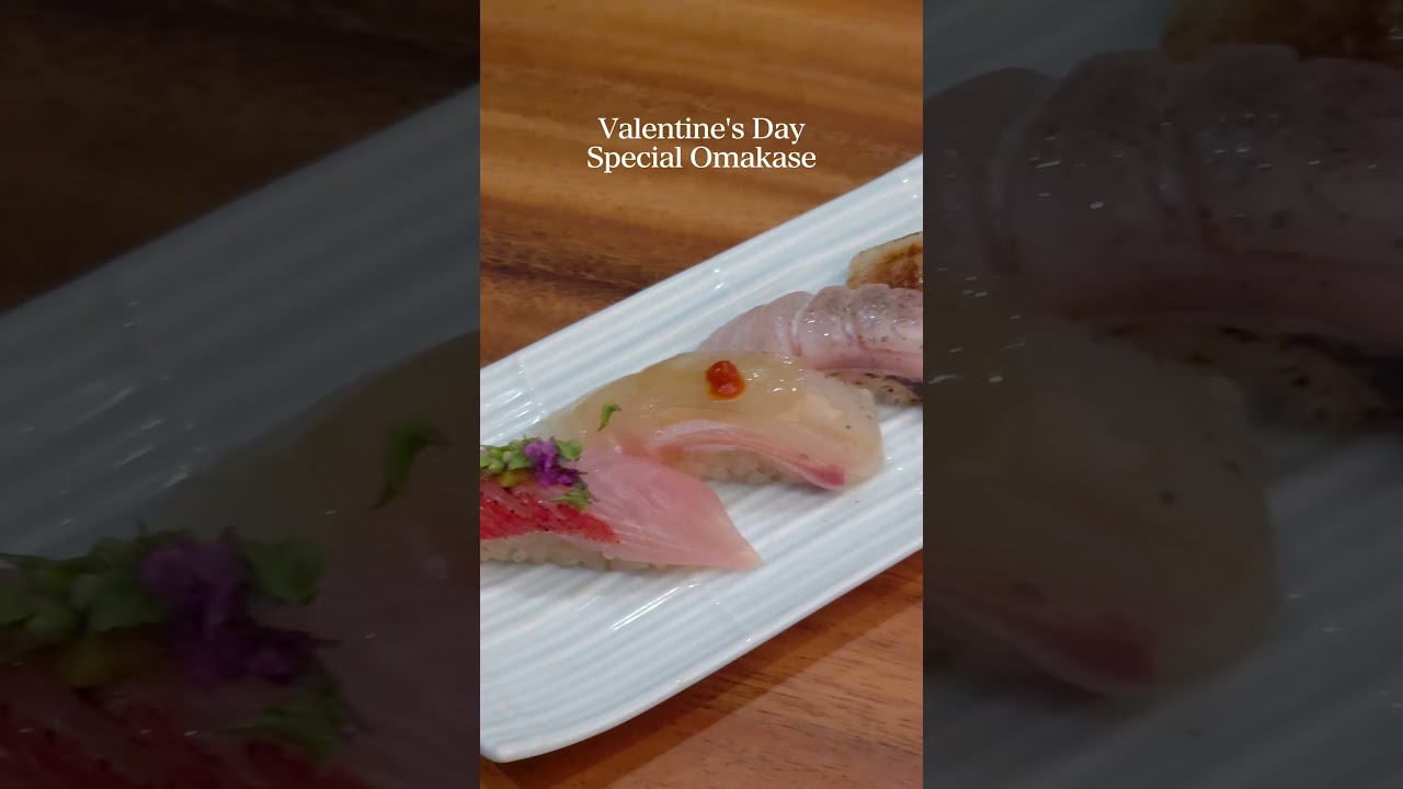 Beautifully curated omakase for Valentine&rsquo;s Day