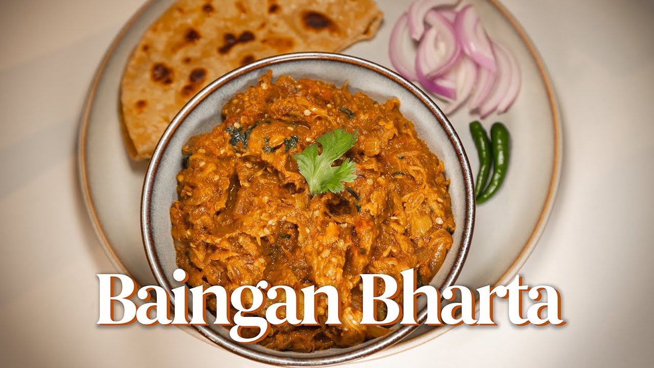 Smoky Baingan Bharta (Eggplant) in Oven | Perfect When You Don’t Have a Gas Stove