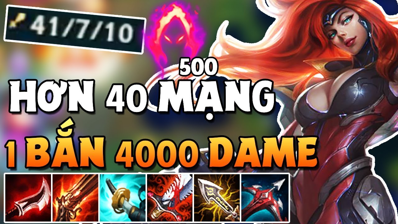 GIẾT HƠN 40 MẠNG VỚI BUILD ĐỒ MẠNH KHỦNG KHIẾP NÀY VỚI MISSFORTUNE | 1 Bắn 1 Mạng 100%