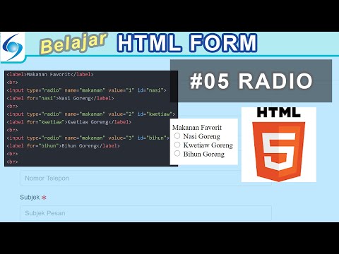 Video: Bagaimana saya bisa menambahkan tombol radio dalam HTML?