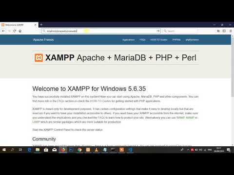 instalasi laravel dan membuat halaman web hello world, nama, dan npm