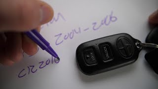 2004, 2005, 2006 Scion xB Key Fob Battery Replacement