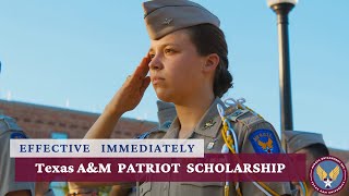 TAMU Patriot Scholarship for Det 805 ROTC Scholarship Recipients