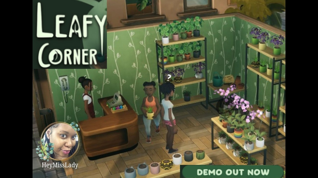 Leafy Corner Demo | A Cozy Little Plant Shop - YouTube