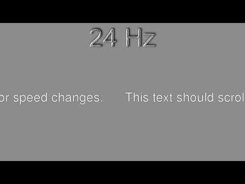 24 Hz video stutter test