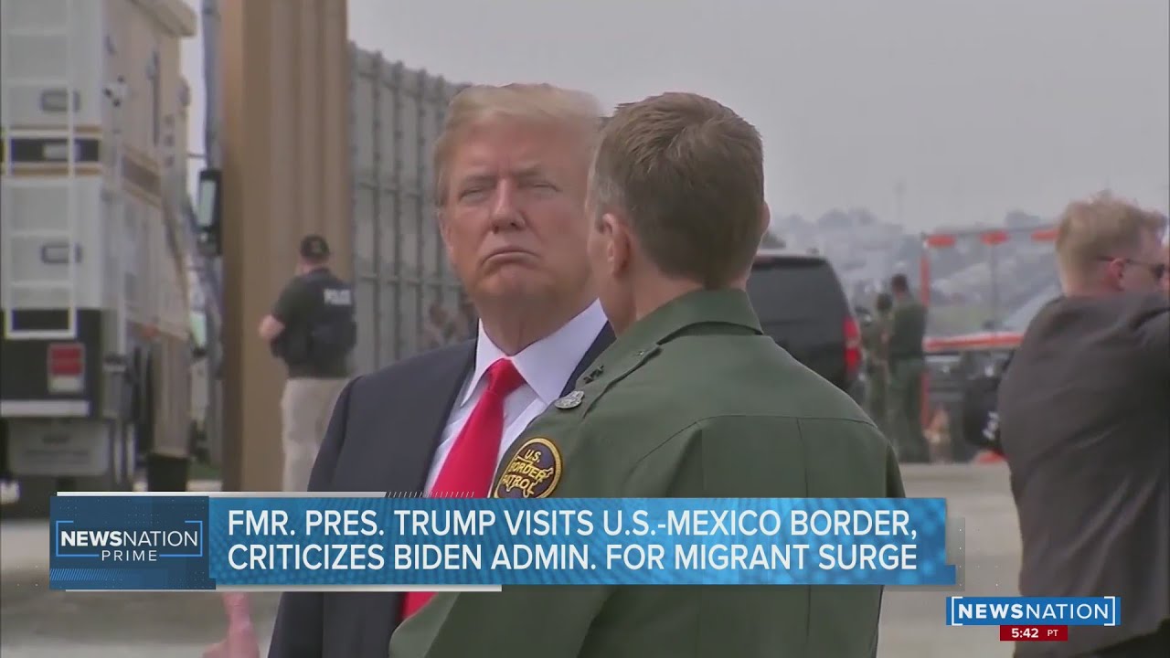 Trump uses trip to border to assail Biden on immigration