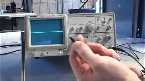 Oscilloscope operation part 2