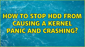 Ubuntu: How to stop hdd from causing a kernel panic and crashing?