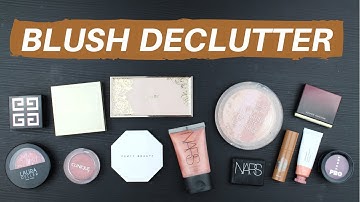 SINGLE BLUSH DECLUTTER & FULL COLLECTION | Hannah Louise Poston | MY BEAUTY BUDGET