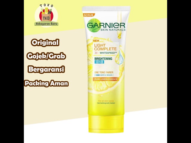 Garnier Skin Naturals Light  Complete White Speed Brightening Scrub Pure Lemon Essence class=