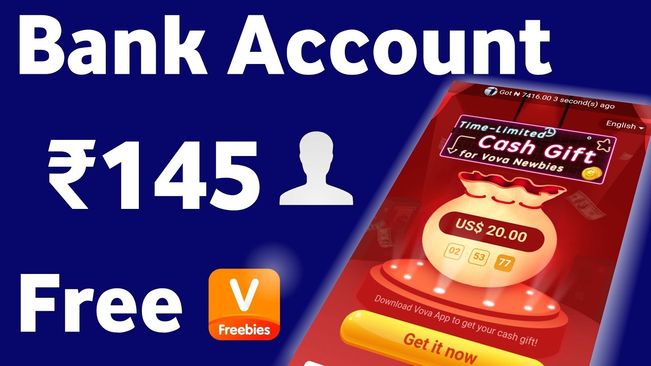 Rs.145 Free Bank Account Vova App Rs.365 Refer & Earn Offer