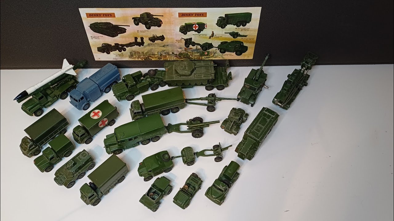 Dinky Toys Military Vehicles 1953 to 1976 - YouTube