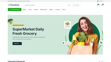 FreshCart Grocery Store e-Commerce HTML Template