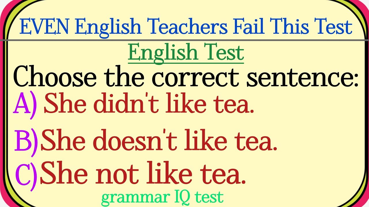 Mixed English grammar test: Even Experts Failed instantlY