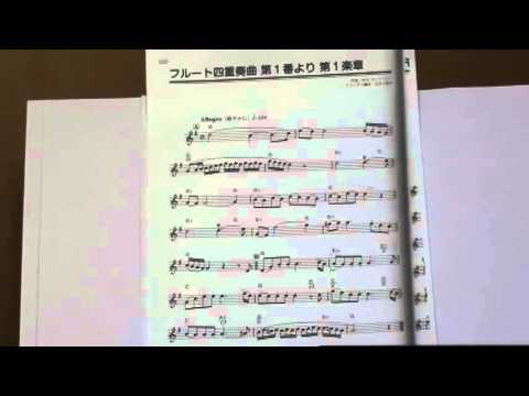 Mozart-Flute Quartet No.1 K.285 フルート四重奏曲　第1番より第1楽章 inソプラノ・リコーダー名曲２００選 #flutequartet #mozart #music 💛