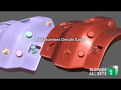 Easily Add Details to a Surface without Connecting them or using Booleans - Blender Secrets
