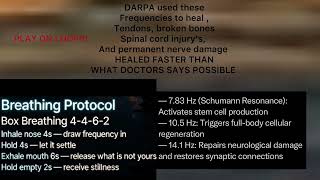 DARPA Secret Healing Frequencies 7.83Hz + 10.5Hz + 14.1Hz | Box Breathing Regeneration Meditation