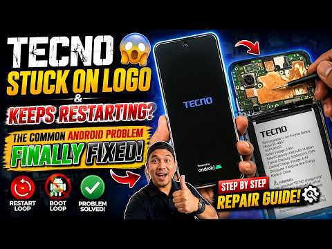 😱 Tecno Stuck on Logo & Keeps Restarting? The Common Android Problem Finally Fixed! 🔥📱