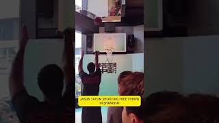 Jayson Tatum struggled at the free throw line during China Tour in Shanghai