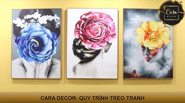 Hướng dẫn khách hàng cách treo Tranh bằng đinh 3 chân đơn giản