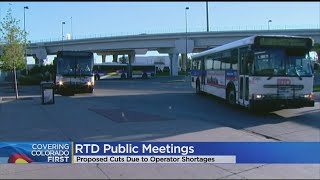 RTD Holds Public Meetings About Service Cuts