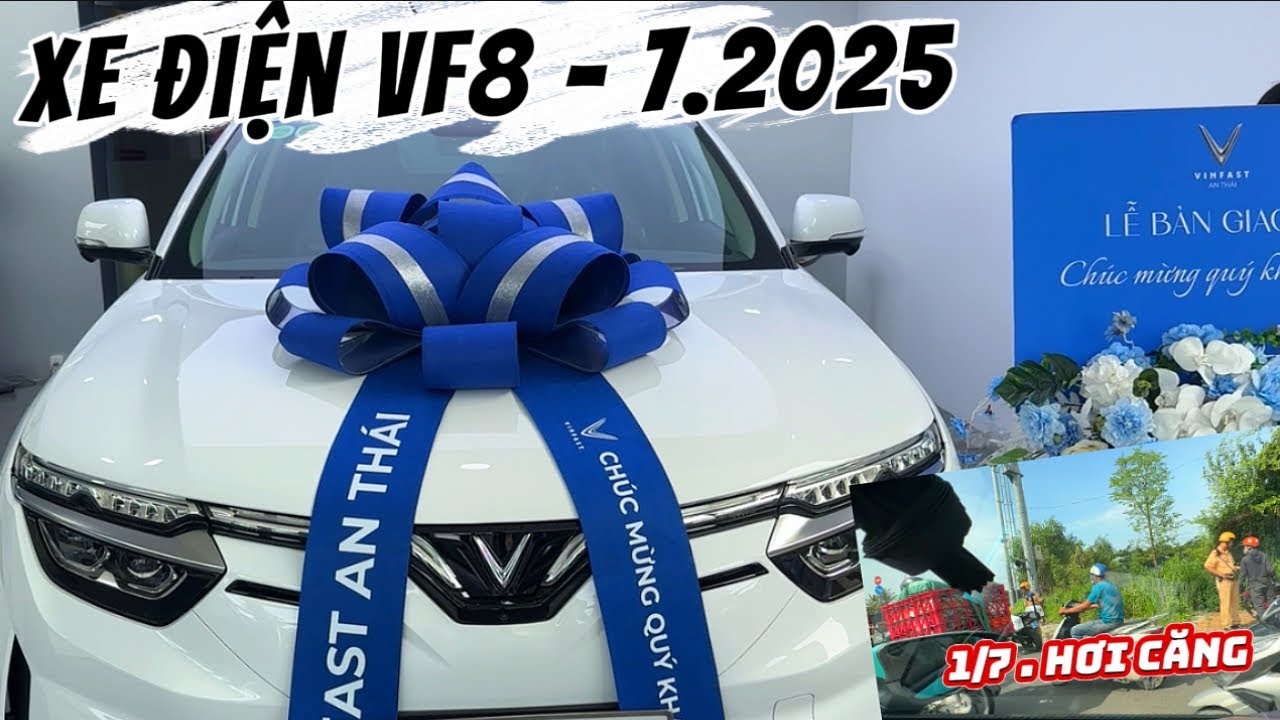14h đi nhận XE VF8 MỚI 2025 quá mệt mỏi - Lần đầu Lái vf8 đã thật