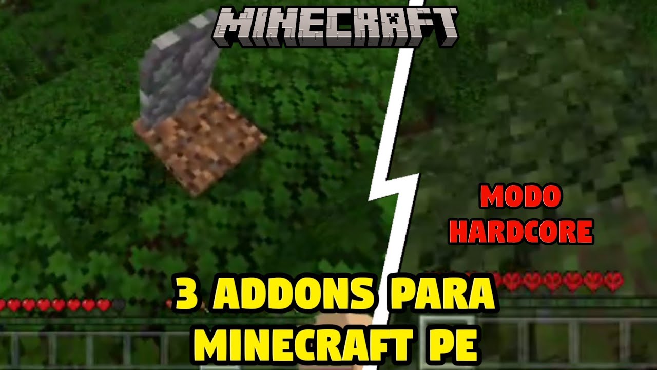 TOP 3 MELHORES ADDONS PARA MINECRAFT PE!! - minecraft - YouTube