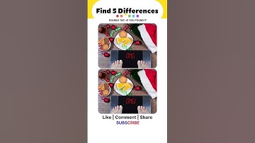 Can you find 5 differences | Brain Challenge #shorts #trending #findthedifference #spotthedifference
