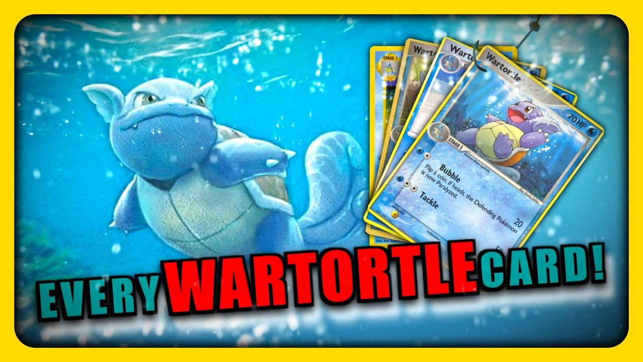 Каждая карта Вартортла — Полный список мастеров покемонов