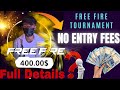 Free Fire Tournament Full Details – Watch Till the End! #freefire #freefireindia #freefiremax
