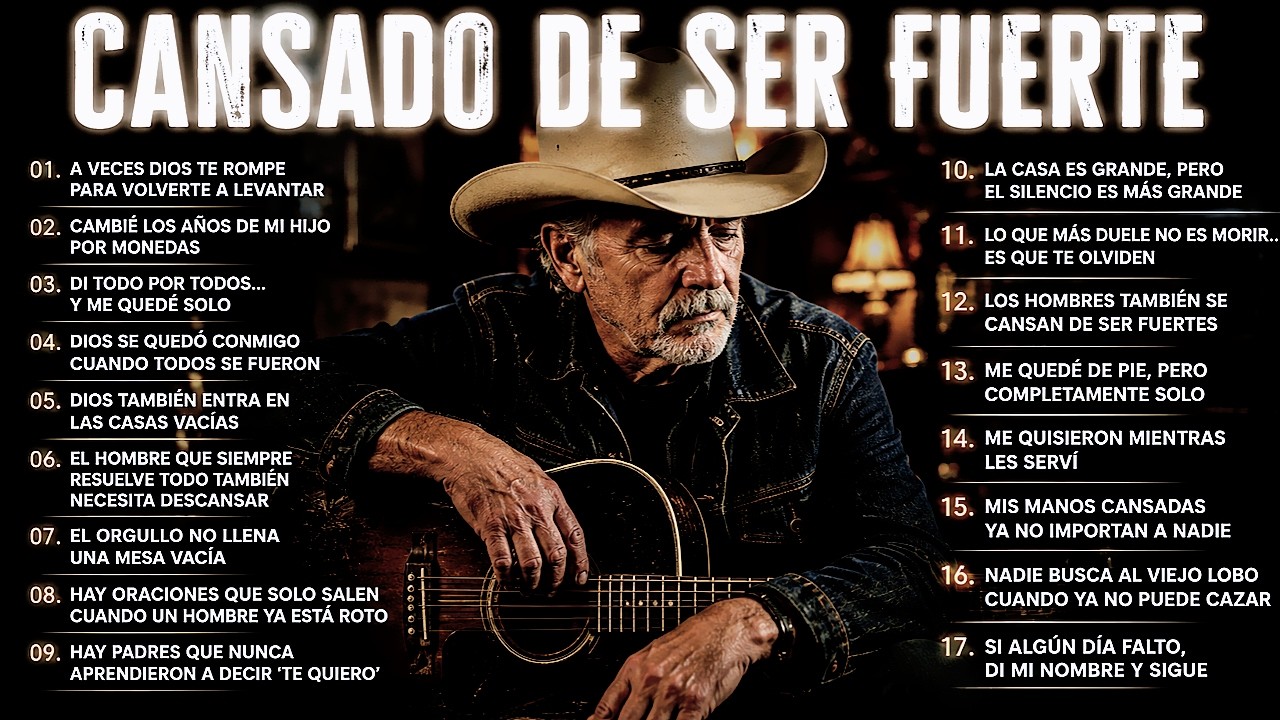 Cover Música para hombres cansados de cargarlo todo solos 💔 | Dark Country en Español
