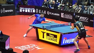 ハオシュアイ vs 曽根翔 TFINALGAME 岡山リベッツ vs  T.T彩たま ノジマTリーグ2024-2025 2025年2月8日(土) 岡山武道館【卓球 Tリーグ公式】