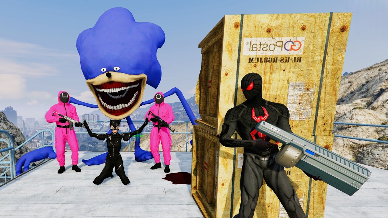 GTA 5 - Spiderman VS Blue Minion Funny Ragdoll - EP 70 #funnyragdolls #minions #spiderman #gtav