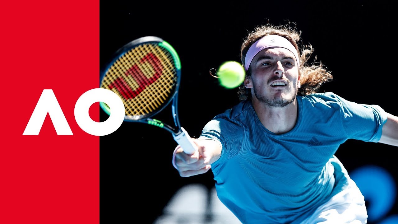 Tsitsipas edges Bautista Agut at net | Australian Open 2019 stefanos tsitsipas youtube